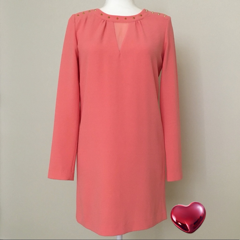 Forever21 Coral stud dress Size S